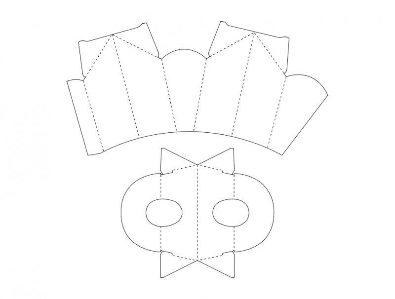 Intra απο ξύλο plywood 3mm-4mm πάχος - Πρότυπο κουτί από χαρτόνι Δίασταση 30x30 cm Intraeaxys-ro68061x