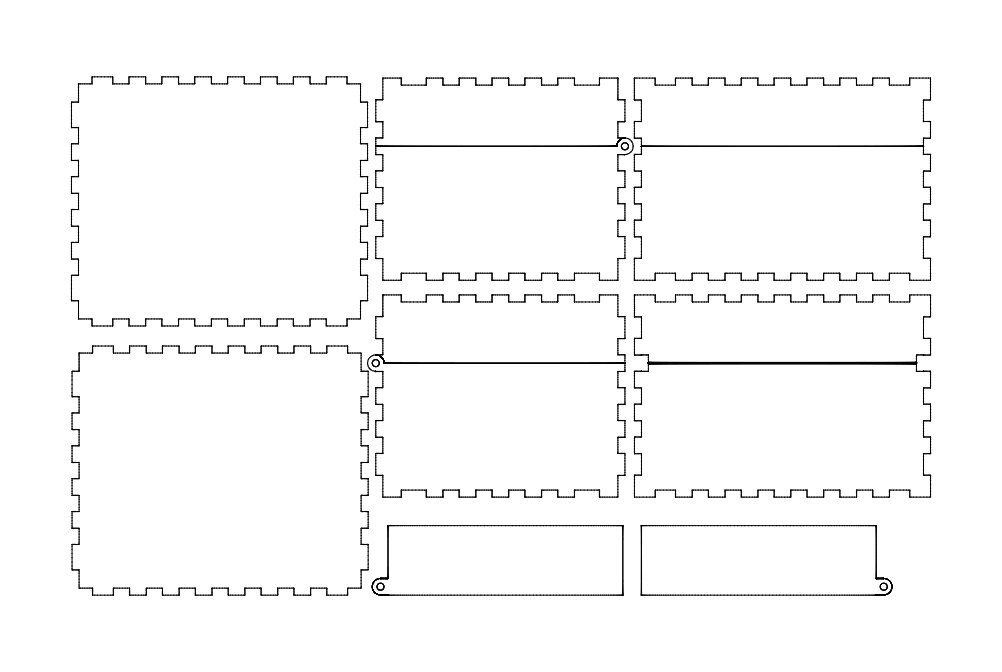 Intra απο ξύλο plywood 3mm-4mm πάχος - Αρθρωτό κουτί Δίασταση 30x30 cm Intraeaxys-91jw9pom