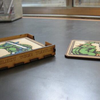 Intra απο ξύλο plywood 3mm-4mm πάχος - Σετ σουβέρ TMNT2 Δίασταση 30x30 cm Intraeaxys-0788yv47 - Image 4