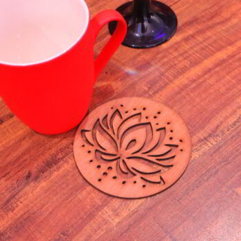 Intra απο ξύλο plywood 3mm-4mm πάχος - Ξύλινο σουβέρ λουλουδιών Δίασταση 30x30 cm Intraeaxys-eo4q3rw7 - Image 3