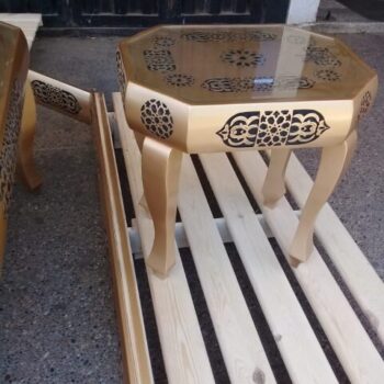 Intra απο ξύλο plywood 3mm-4mm πάχος - Διακοσμητικό Τραπέζι Δίασταση 30x30 cm Intraeaxys-eo4qk987 - Image 1