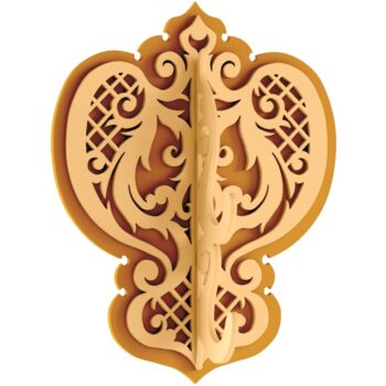 Intra απο ξύλο plywood 3mm-4mm πάχος - Διακοσμητικές κρεμάστρες τοίχου Διακοσμητικοί γάντζοι Δίασταση 30x30 cm Intraeaxys-eoxzvx1z - Image 1