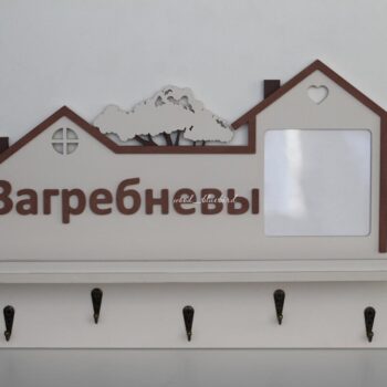 Intra απο ξύλο plywood 3mm-4mm πάχος - Διακοσμητική κρεμάστρα με κορνίζα Δίασταση 30x30 cm Intraeaxys-d1lvxrzo - Image 1