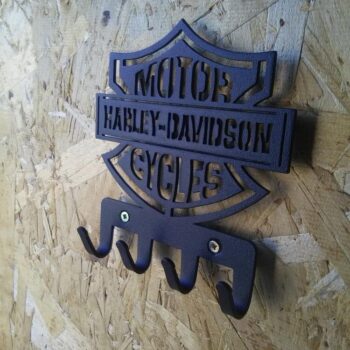 Intra απο ξύλο plywood 3mm-4mm πάχος - Κρεμάστρα Harley-Davidson Cut Plasma Δίασταση 30x30 cm Intraeaxys-6o3yv5r7 - Image 1