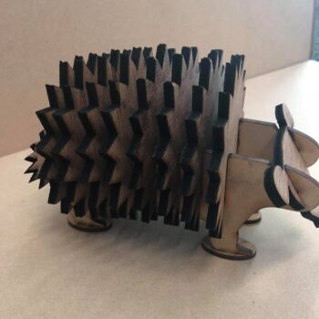 Intra απο ξύλο plywood 3mm-4mm πάχος - Ξύλινα σουβέρ Hedgehog Δίασταση 30x30 cm Intraeaxys-e1gk90do - Image 3