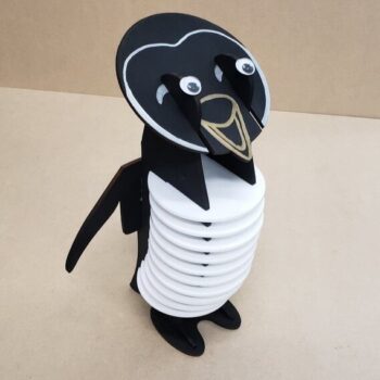 Intra απο ξύλο plywood 3mm-4mm πάχος - Χαριτωμένα σουβέρ Penguin 3mm Δίασταση 30x30 cm Intraeaxys-zo9y4dy7 - Image 1