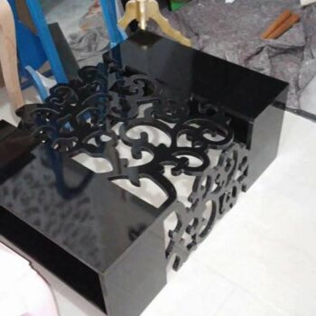 Intra απο ξύλο plywood 3mm-4mm πάχος - Τραπεζάκι σαλονιού Μοντέρνο Σχέδιο Δίασταση 30x30 cm Intraeaxys-pok3v287 - Image 1