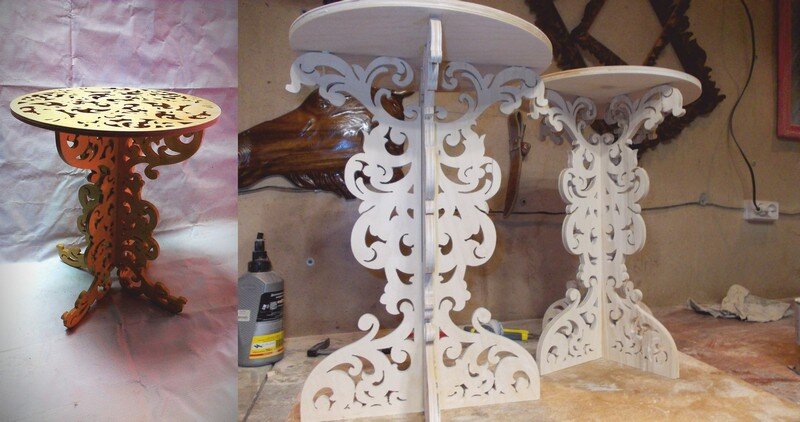 Intra απο ξύλο plywood 3mm-4mm πάχος - ting Τραπεζάκι σαλονιού Δίασταση 30x30 cm Intraeaxys-zo9ym6w7