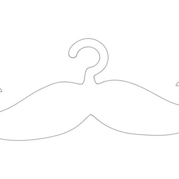 Intra απο ξύλο plywood 3mm-4mm πάχος - Μουστάκι κρεμάστρας Cabide Bigode Δίασταση 30x30 cm Intraeaxys-r7vzvl1d - Image 1