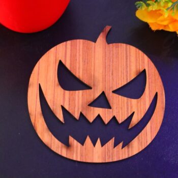 Intra απο ξύλο plywood 3mm-4mm πάχος - Σουβέρ κολοκύθας αποκριών Δίασταση 30x30 cm Intraeaxys-eo20n2q7 - Image 5