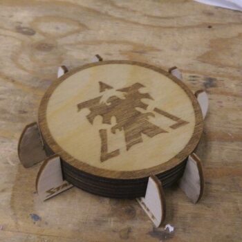 Intra απο ξύλο plywood 3mm-4mm πάχος - Ξύλινη θήκη σουβέρ Δίασταση 30x30 cm Intraeaxys-ro6y2dm7 - Image 3