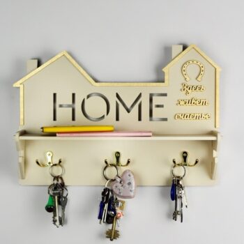 Intra απο ξύλο plywood 3mm-4mm πάχος - Πρότυπο σχήματος σπιτιού νοικοκυράς Δίασταση 30x30 cm Intraeaxys-51rr0dd1 - Image 1