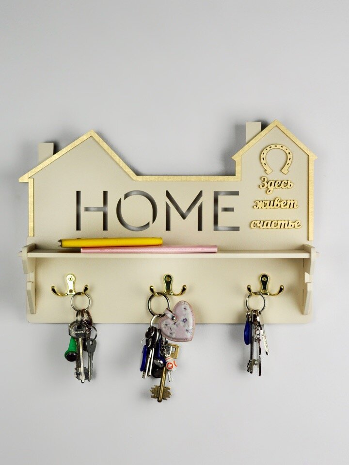 Intra απο ξύλο plywood 3mm-4mm πάχος - Πρότυπο σχήματος σπιτιού νοικοκυράς Δίασταση 30x30 cm Intraeaxys-51rr0dd1