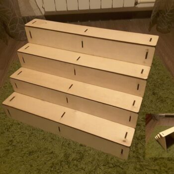 Intra απο ξύλο plywood 3mm-4mm πάχος - Step Stand Display Rack Δίασταση 30x30 cm Intraeaxys-eo4qkgy7 - Image 1
