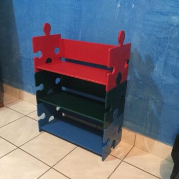 Intra απο ξύλο plywood 3mm-4mm πάχος - Ράφι σε σχήμα παζλ Δίασταση 30x30 cm Intraeaxys-d1lv6jpo - Image 1