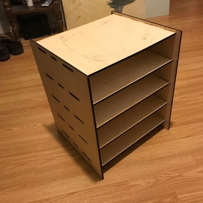 Intra απο ξύλο plywood 3mm-4mm πάχος - Ράφι επίπλων Δίασταση 30x30 cm Intraeaxys-lopq3n57