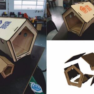 Intra απο ξύλο plywood 3mm-4mm πάχος - Σπίτι για σκύλους Δίασταση 40x50 cm Intraeaxys-075yzq0o