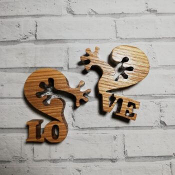 Intra απο ξύλο plywood 3mm-4mm πάχος - Αγάπη καρδιά που κρατά τα χέρια Δίασταση 30x30 cm Intraeaxys-91jdjy41 - Image 3