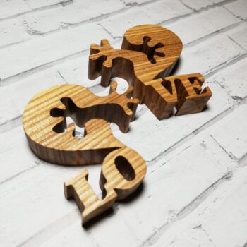 Intra απο ξύλο plywood 3mm-4mm πάχος - Αγάπη καρδιά που κρατά τα χέρια Δίασταση 30x30 cm Intraeaxys-91jdjy41 - Image 4