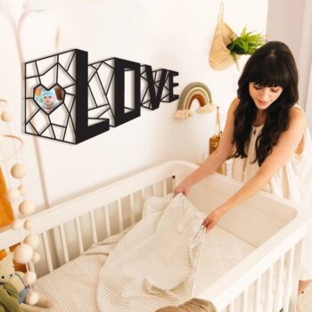 Intra απο ξύλο plywood 3mm-4mm πάχος - 3D Love Wall Decor Δίασταση 30x30 cm Intraeaxys-51rrd0m1 - Image 3