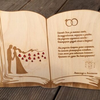 Intra απο ξύλο plywood 3mm-4mm πάχος - Kniga Raskrytaya Blagodarnost Δίασταση 30x30 cm Intraeaxys-eo0qv6g1 - Image 1