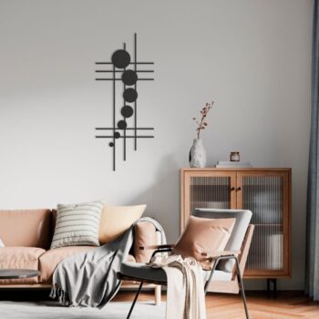 Intra απο ξύλο plywood 3mm-4mm πάχος - Αφηρημένη κάθετη διακόσμηση τοίχων Δίασταση 30x30 cm Intraeaxys-6o3kq6p1 - Image 3