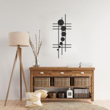 Intra απο ξύλο plywood 3mm-4mm πάχος - Αφηρημένη κάθετη διακόσμηση τοίχων Δίασταση 30x30 cm Intraeaxys-6o3kq6p1 - Image 4