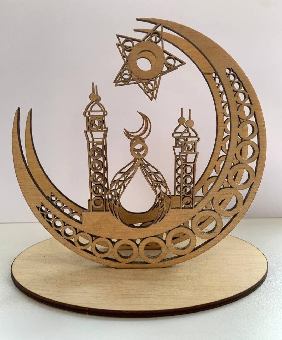 Intra απο ξύλο plywood 3mm-4mm πάχος - Επιτραπέζια θήκη χαρτοπετσέτας Crescent Δίασταση 30x30 cm Intraeaxys-eo4qpq97