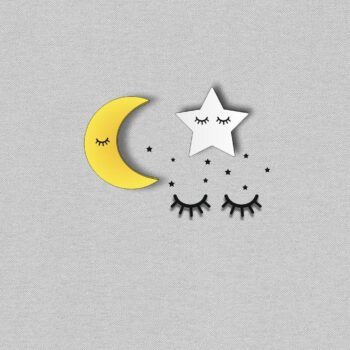 Intra απο ξύλο plywood 3mm-4mm πάχος - Πρότυπο διακοσμήσεων αστεριών σελήνης Δίασταση 30x30 cm Intraeaxys-qommk45o - Image 1