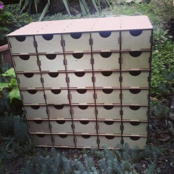 Intra απο ξύλο plywood 3mm-4mm πάχος - Lasercut Organizer Δίασταση 30x30 cm Intraeaxys-91jd0qg1 - Image 1