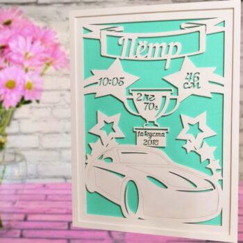 Intra απο ξύλο plywood 3mm-4mm πάχος - Πλαίσιο κοπής με λέιζερ Δίασταση 30x30 cm Intraeaxys-r1z29pw1 - Image 1