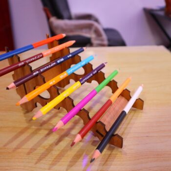 Intra απο ξύλο plywood 3mm-4mm πάχος - Μολυβοθήκη γραφείου Δίασταση 30x30 cm Intraeaxys-d1lv906o - Image 9