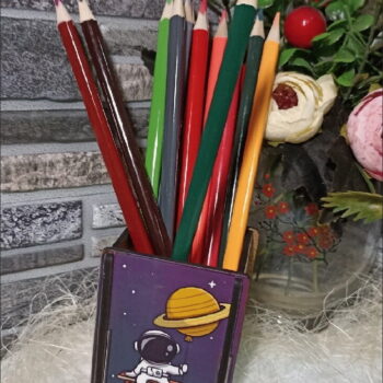 Intra απο ξύλο plywood 3mm-4mm πάχος - Αστροναύτης Μολυβοθήκη Διαστημική Στυλόθήκη 3mm Δίασταση 30x30 cm Intraeaxys-eo4qw697 - Image 5