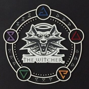 Intra απο ξύλο plywood 3mm-4mm πάχος - The Witcher Decor Δίασταση 30x30 cm Intraeaxys-6o3ymv37 - Image 1