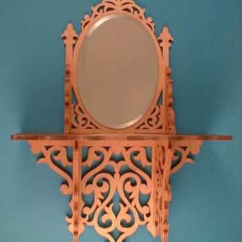 Intra απο ξύλο plywood 3mm-4mm πάχος - Αρχείο PDF με κύλιση ράφι οβάλ καθρέφτη Δίασταση 30x30 cm Intraeaxys-51r9d316 - Image 1