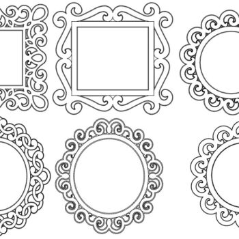 Intra απο ξύλο plywood 3mm-4mm πάχος - Κορνίζες καθρέφτη Δίασταση 30x30 cm Intraeaxys-m1dwqxok - Image 1