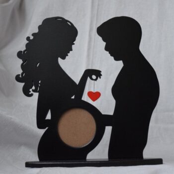 Intra απο ξύλο plywood 3mm-4mm πάχος - Ξύλινες κορνίζες για έγκυες Δώρο για μαμάδες με νεογέννητα Δίασταση 30x30 cm Intraeaxys-joedlzd1 - Image 1