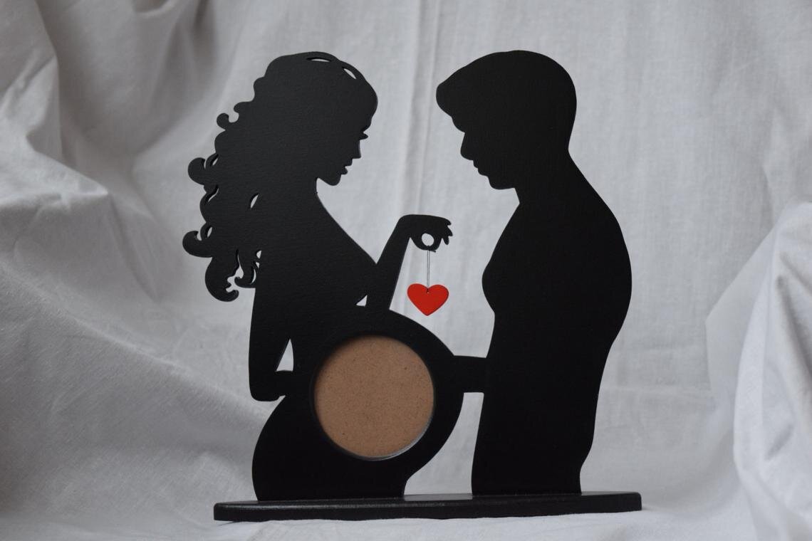 Intra απο ξύλο plywood 3mm-4mm πάχος - Ξύλινες κορνίζες για έγκυες Δώρο για μαμάδες με νεογέννητα Δίασταση 30x30 cm Intraeaxys-joedlzd1