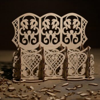 Intra απο ξύλο plywood 3mm-4mm πάχος - Σκαλιστό ξύλινο γραφείο οργάνωσης Δίασταση 30x30 cm Intraeaxys-r7vmj4z7 - Image 1