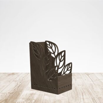 Intra απο ξύλο plywood 3mm-4mm πάχος - Leaf Stand Holder Χαριτωμένη οργάνωση γραφείου Δίασταση 30x30 cm Intraeaxys-r7vmj667 - Image 1