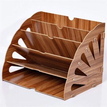 Intra απο ξύλο plywood 3mm-4mm πάχος - Office Desktop Stationery Rack Επιστολή περιοδικού Φάκελος Φάκελος Οργάνωση εγγράφων Δίασταση 30x30 cm Intraeaxys-m1d6lxy7 - Image 4