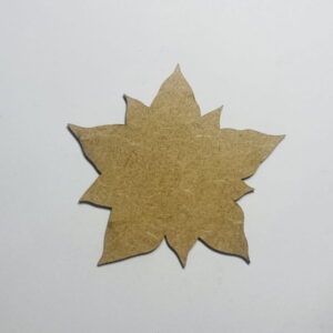 Intra απο ξύλο plywood 3mm-4mm πάχος - Poinsettia Cutout Ημιτελές Ξύλινο Διακόσμηση διακοπών Δίασταση 20x20 cm Intraeaxys-51rrngr1