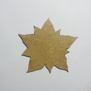 Intra απο ξύλο plywood 3mm-4mm πάχος - Poinsettia Cutout Ημιτελές Ξύλινο Διακόσμηση διακοπών Δίασταση 20x20 cm Intraeaxys-51rrngr1 - Image 1