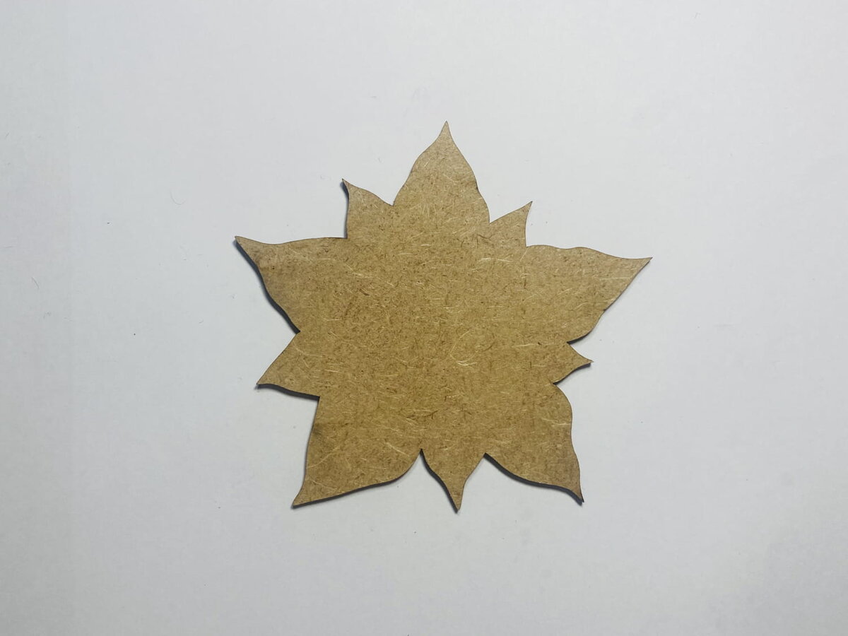 Intra απο ξύλο plywood 3mm-4mm πάχος - Poinsettia Cutout Ημιτελές Ξύλινο Διακόσμηση διακοπών Δίασταση 20x20 cm Intraeaxys-51rrngr1