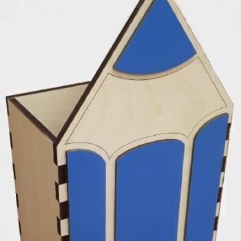 Intra απο ξύλο plywood 3mm-4mm πάχος - Organizer για στυλό σε σχήμα μολυβιού Δίασταση 30x30 cm Intraeaxys-eo0qmk51 - Image 1