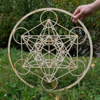 Intra απο ξύλο plywood 3mm-4mm πάχος - Κύβος Metatron Δίασταση 30x30 cm Intraeaxys-eoxl4lqo - Image 1