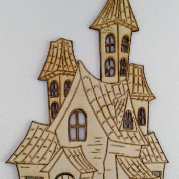 Intra απο ξύλο plywood 3mm-4mm πάχος - Στοιχειωμένο Σπίτι 3mm Δίασταση 40x50 cm Intraeaxys-d1lvrryo - Image 1