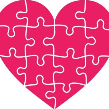 Intra απο ξύλο plywood 3mm-4mm πάχος - Παζλ σε σχήμα καρδιάς για την ημέρα του Αγίου Βαλεντίνου Δίασταση 30x30 cm Intraeaxys-voq248jo - Image 1