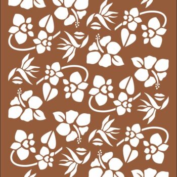 Intra απο ξύλο plywood 3mm-4mm πάχος - Άνευ ραφής Floral μοτίβο για τσίμπημα Δίασταση 30x30 cm Intraeaxys-zo9y89e7 - Image 1