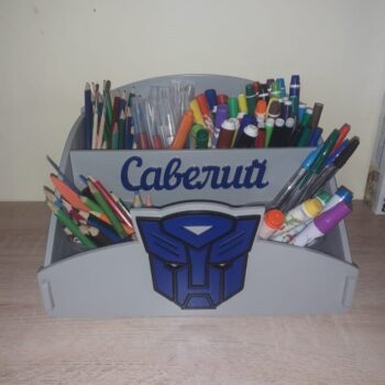 Intra απο ξύλο plywood 3mm-4mm πάχος - Transformers Desk Organizer Δίασταση 30x30 cm Intraeaxys-eo209e47 - Image 1